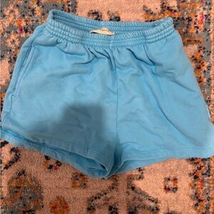Blue sweatshorts